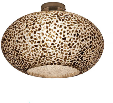 Plafondlamp Wangi gold Ufo Ø 40 cm beige