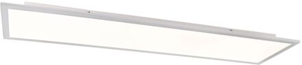 Plafondlamp wit 120 cm incl. LED - Liv Zilver