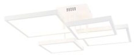 Plafondlamp wit incl. LED 3 staps dimbaar 4-lichts - Lejo