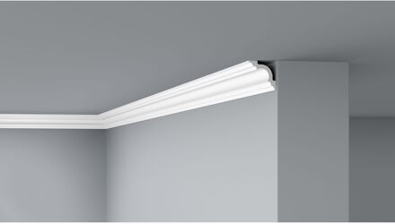 Plafondlijst D8/200 Wit Polyurethaan 55x55mmx2m 2st