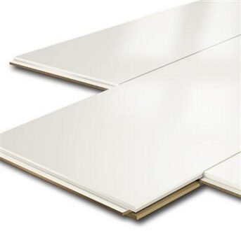 Plafondpanelen MDF Sanimex Hoogglans Wit 129 cm x 29 cm x 1,2 cm (Doosinhoud: 1,87 m2)