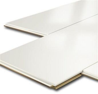 Plafondpanelen MDF Sanimex Hoogglans Wit 129 cm x 29 cm x 1,2 cm (Doosinhoud: 1,87 m2)