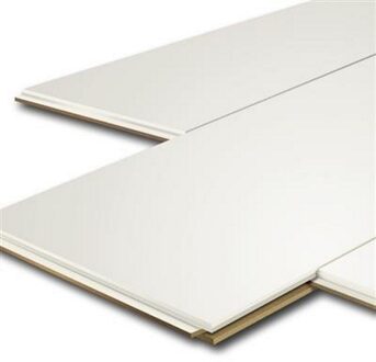 Plafondpanelen MDF Sanimex Super Mat Wit 129 cm x 29 cm x 1,2 cm (Doosinhoud: 1,87 m2)