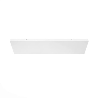 Plafondplaat 100 x 25 cm - zonder gaten - wit
