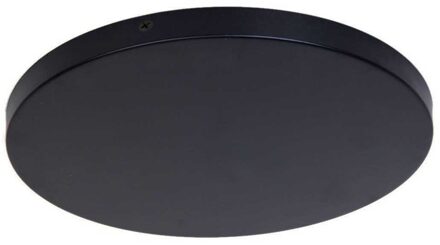 Plafondplaat Ø 30 cm zonder gaten zwart