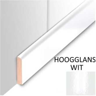 Plafondplint MDF Sanimex Hoogglans Wit 260 cm x 4 cm x 8 mm Sanimex