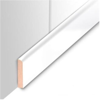 Plafondplint MDF Sanimex Hoogglans Wit 260 cm x 4 cm x 8 mm