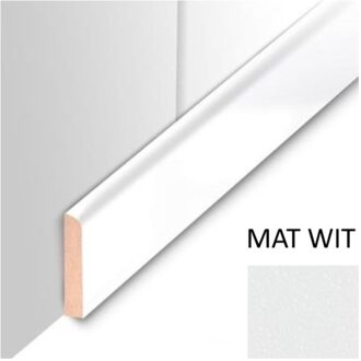 Plafondplint MDF Sanimex Mat Wit 260 cm x 4 cm x 8 mm Sanimex