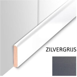 Plafondplint MDF Sanimex Zilvergrijs 260 cm x 4 cm x 8 mm