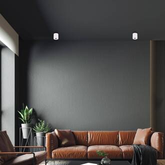 Plafondspot Bima, rond wit