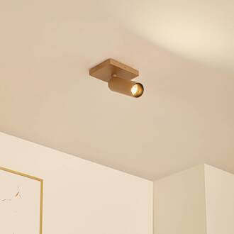 plafondspot Brinja Slim, bruin, 1-lamp, GU10 MR11 Pantone® IJskoffie