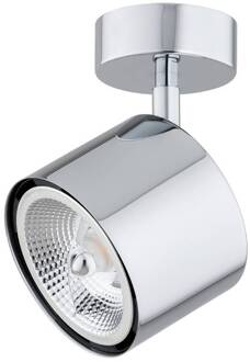 Plafondspot Chloe, verstelbaar, 1-lamp, verchroomd staal