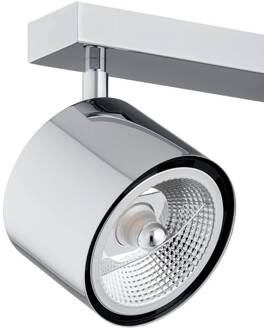 Plafondspot Chloe, verstelbaar, 3-lamps, verchroomd staal