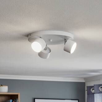 Plafondspot Cloudy 3-lamps Rondell wit
