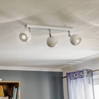 Plafondspot Flame in wit, 3-lamps