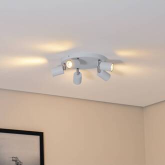 Plafondspot Fun, lichtblauw, Ø 30 cm, verstelbaar, GU10