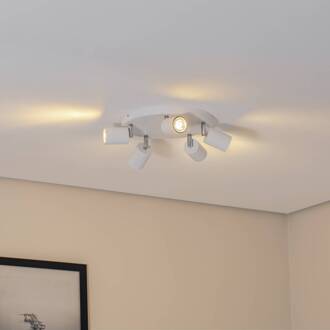 Plafondspot Fun, wit, Ø 30 cm, verstelbaar, GU10