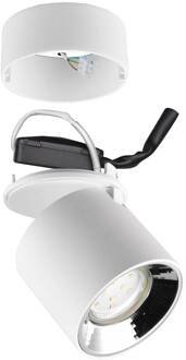 Plafondspot Guayana GU10 1-lamp wit mat wit