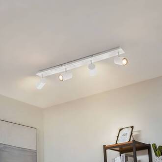 plafondspot Joffrey, 80 cm, wit, 4-lamps, GU10 wit zand