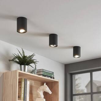 plafondspot Jolina, rond, antraciet, 13 cm, metaal