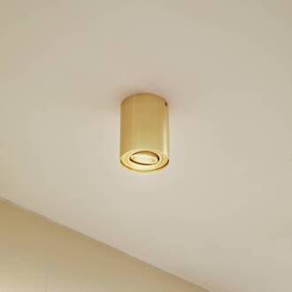 plafondspot Jolina, rond, goud, 13 cm, metaal