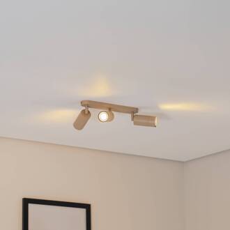 Plafondspot Link, beige, lengte 33 cm, 3-lamps.