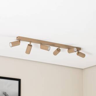 Plafondspot Link, beige, lengte 90 cm, 6-lamps.