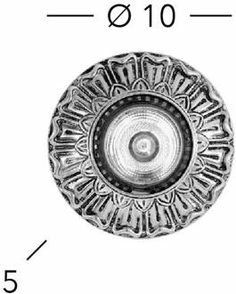 plafondspot Milady, Ø 10 cm, 24 karaat verguld goud