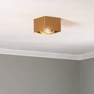 Plafondspot Riesta, goud, 1-lamp