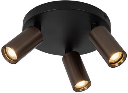 Plafondspot Ritmo Roest ⌀18cm 3xgu10