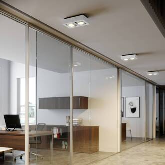 plafondspot Ronka, 34 cm, 2-lamps, wit, GU10