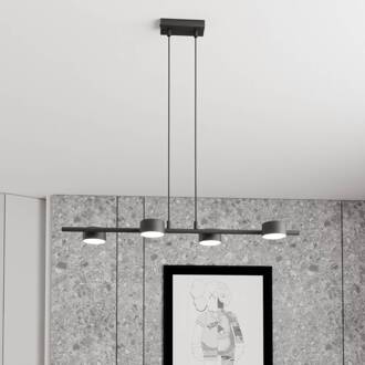 Plafondspot Sora, lengte 80 cm, metaal, 4-lamps. zwart