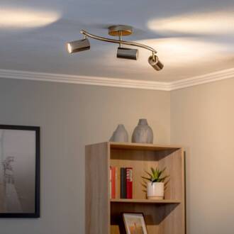 Plafondspot Spotte, goud, 3-lamps