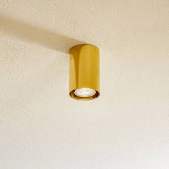 Plafondspot Tesa, messing, hoogte 11 cm