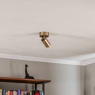 Plafondspots, messing antiek, 1-lamp antiek messing