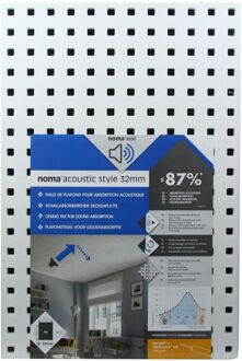 Plafondtegel Noma Acoustic Style Polystyreen 58,5x39x3,2cm 4st