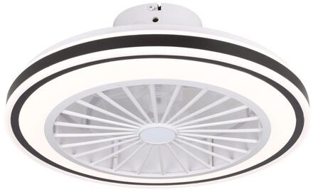 Plafondventilator Bilinga Met Led - Zwart - 48cm - 25,5w - Met Afstandsbediening