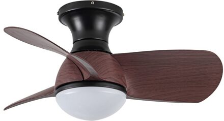 Plafondventilator Epona Mini Ø 64 cm hout zwart