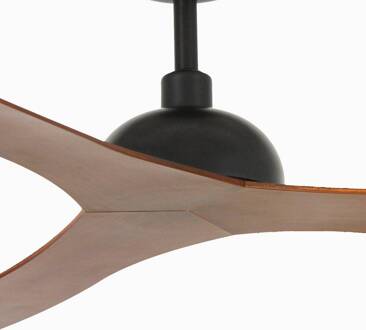Plafondventilator Gotland, DC, zwart/hout donker hout donker, zwart