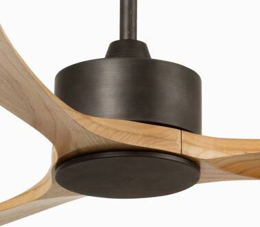 Plafondventilator Kauai XL, DC, bruin Hout licht, donkerbruin