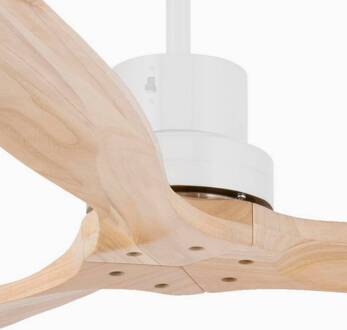 Plafondventilator Lantau L DC 3 bladen dennenhout dennenhout, wit