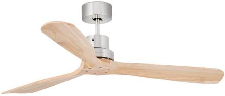 Plafondventilator Lantau, pijnboom mat nikkel, lichtbruin