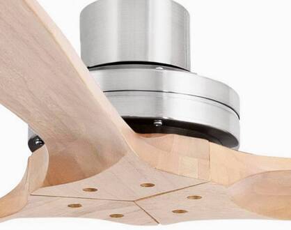 Plafondventilator Lantau XL nikkel mat/dennenhout kiefer, nikkel mat