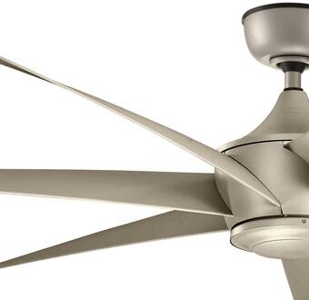 Plafondventilator Lehr2, IP44, antiek zilver, Ø 137 cm zilver antiek