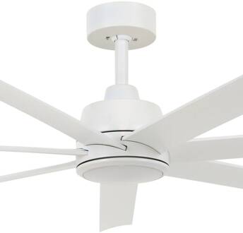 Plafondventilator met licht Atlanta wit 142 cm stil