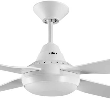 Plafondventilator met licht Moonah, wit, stil