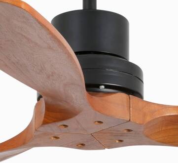 Plafondventilator Mini Lantau S, zwart/walnoot walnoot, zwart