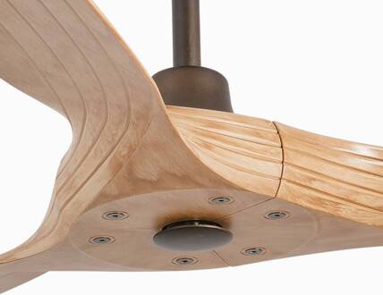 Plafondventilator Morea L, DC, 3 bladen lichtbruin