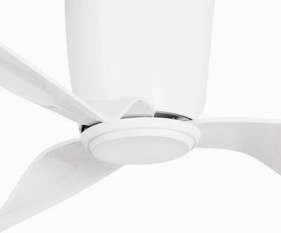 Plafondventilator Pemba L, DC-motor, wit glanzend wit