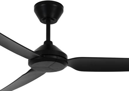 Plafondventilator Polis zwart DC stil Ø 137 cm IP55